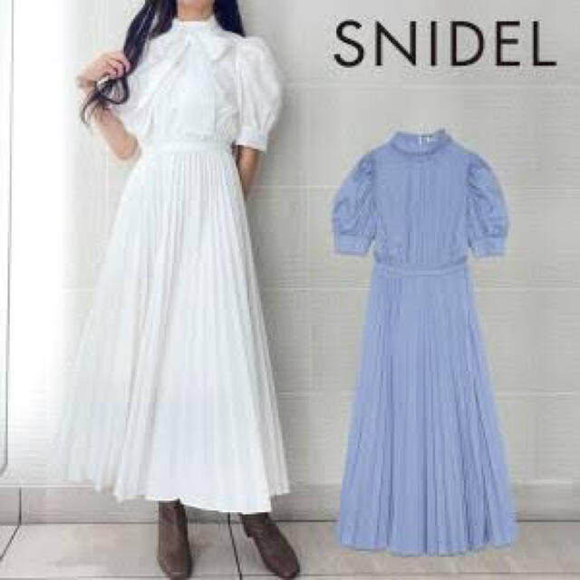 SNIDEL(スナイデル)のSNIDEL ボウタイシャツワンピ レディースのワンピース(ロングワンピース/マキシワンピース)の商品写真