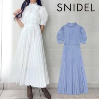 スナイデル(SNIDEL)のSNIDEL ボウタイシャツワンピ(ロングワンピース/マキシワンピース)