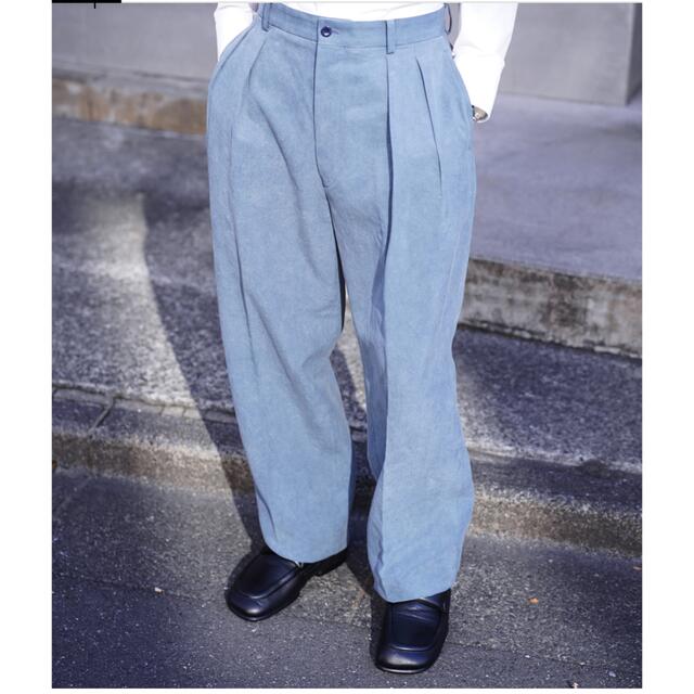 1LDK SELECT(ワンエルディーケーセレクト)のNEAT Chino | CELLULOSE NIDOM - Blue Gray メンズのパンツ(スラックス)の商品写真