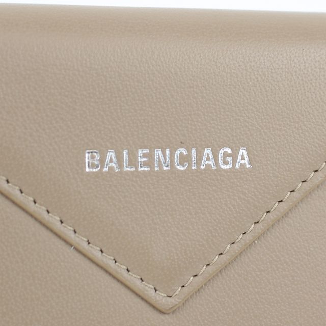 Balenciaga(バレンシアガ)のBALENCIAGA バレンシアガ カードケース ブラウン レザー 横浜高島屋 レディースのファッション小物(名刺入れ/定期入れ)の商品写真