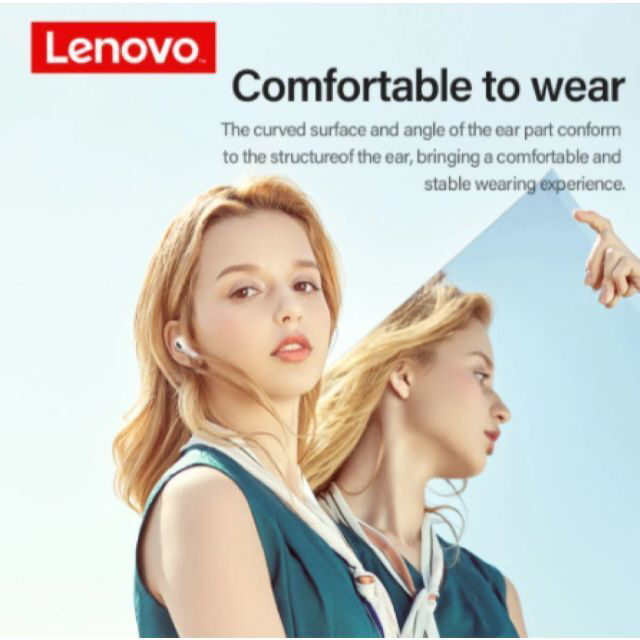 Lenovo(レノボ)の★新品未開封2個セット★ワイヤレスイヤホン　Lenovoレノボ　LP40 スマホ/家電/カメラのオーディオ機器(ヘッドフォン/イヤフォン)の商品写真