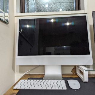 マック(Mac (Apple))のiMac 2021 M1 24インチ 4.5K(デスクトップ型PC)