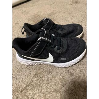 ナイキ(NIKE)のNIKE 17センチ　子供用　黒　スニーカー(スニーカー)