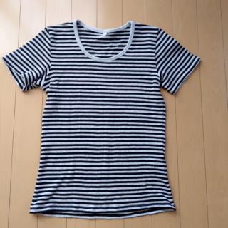 ムジルシリョウヒン(MUJI (無印良品))の無印　ボーダー　Tシャツ(Tシャツ(半袖/袖なし))