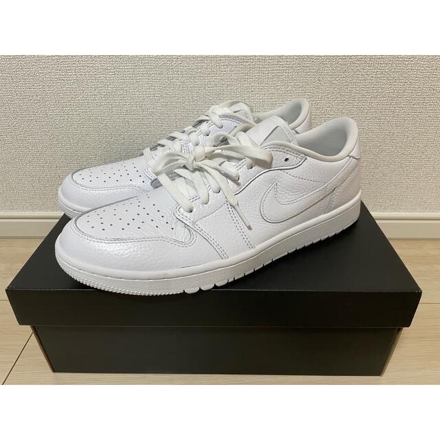 NIKE AIR Jordan1 Low Golf "Triple White"