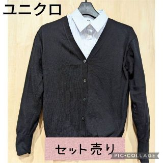 ユニクロ(UNIQLO)のユニクロ　ストライプシャツ　未使用　、カーディガン(シャツ/ブラウス(長袖/七分))