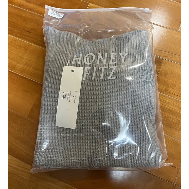 キムタク着　HONEYFITZ WAFFLE HOODIE-GRAY  Mサイズ