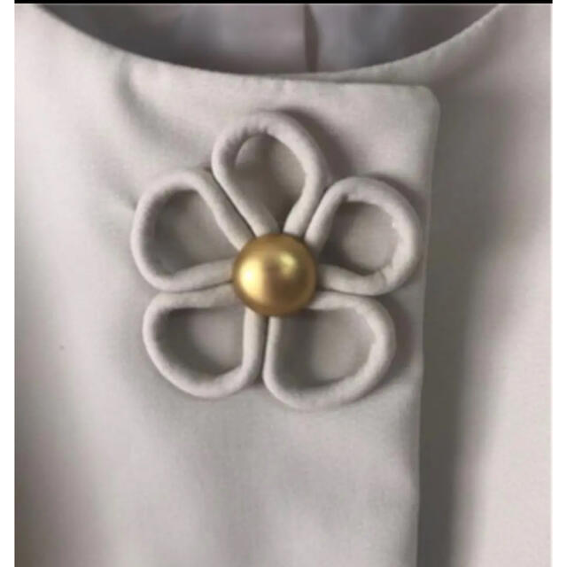 お花モチーフパール飾りコート サイズ3 ギャラリービスコンティ 新品