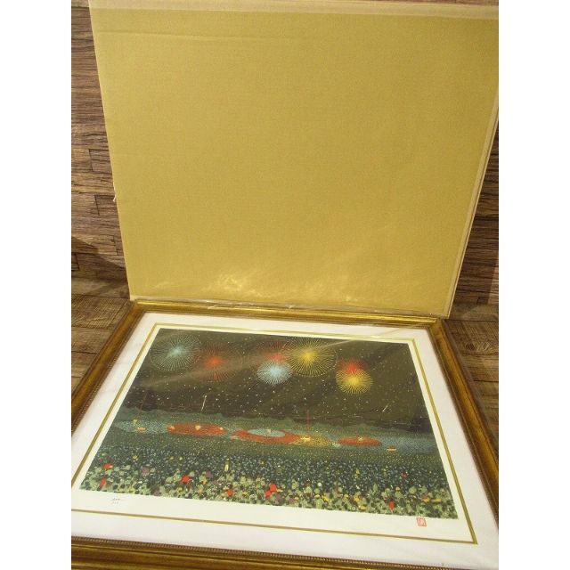高品質の人気 真作保証 リトグラフ 山下清 107/300 落款 43才作 高品質の人気 真作保証 リトグラフ 山下清 107/300 落款 43才作