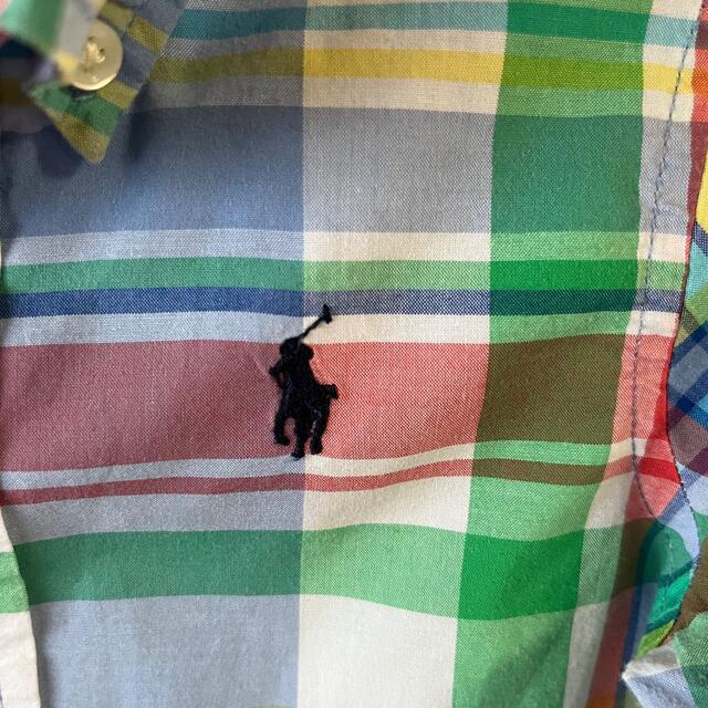 POLO RALPH LAUREN(ポロラルフローレン)のラルフローレン　マドラスチェックシャツ　12month キッズ/ベビー/マタニティのキッズ服男の子用(90cm~)(ブラウス)の商品写真