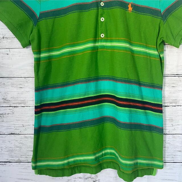 Ralph Lauren(ラルフローレン)のRalph Lauren ラルフローレン　ポロシャツ　半袖　レア　一点物　緑 メンズのトップス(ポロシャツ)の商品写真