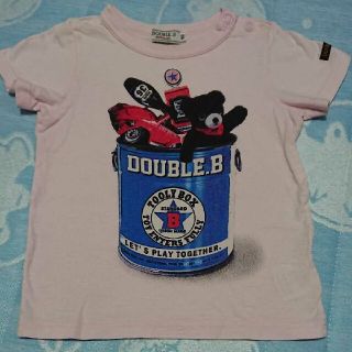 ダブルビー(DOUBLE.B)のDOUBLE.B ピンク半袖Ｔ 90㎝(Ｔシャツ)