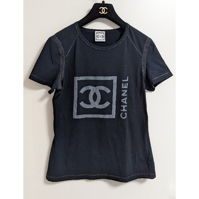 超美品　CHANEL　シャネル　Big ココマーク　ロゴ　Tシャツ　カットソー