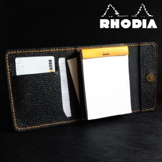 RHODIA No.11 手帳カバー【シュリンク　ブラック×オレンジ】(ノート/メモ帳/ふせん)