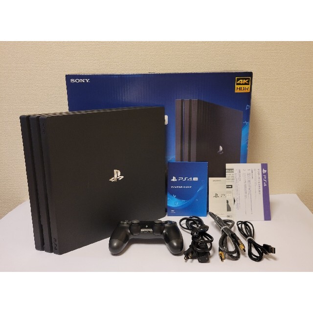 【美品】PS4 Pro 本体(CUH-7100BB01) SSD換装1TB