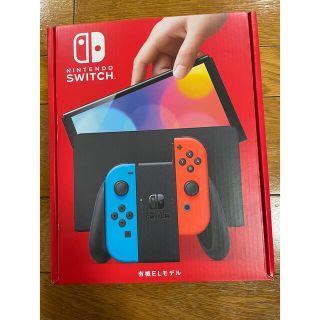 ニンテンドースイッチ(Nintendo Switch)の【新品未開封】Nintendo Switch 有機EL ネオンブルー(家庭用ゲーム機本体)