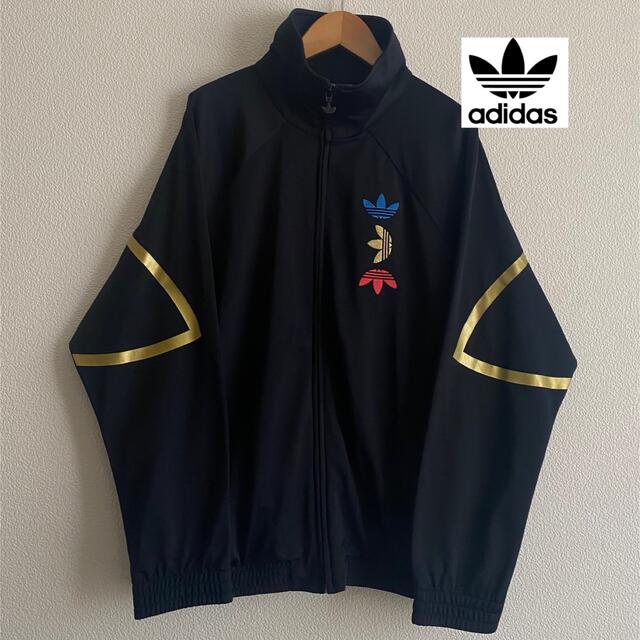 adidas - adidas ジャージ トレフォイルロゴ刺繍 バックロゴ トラック
