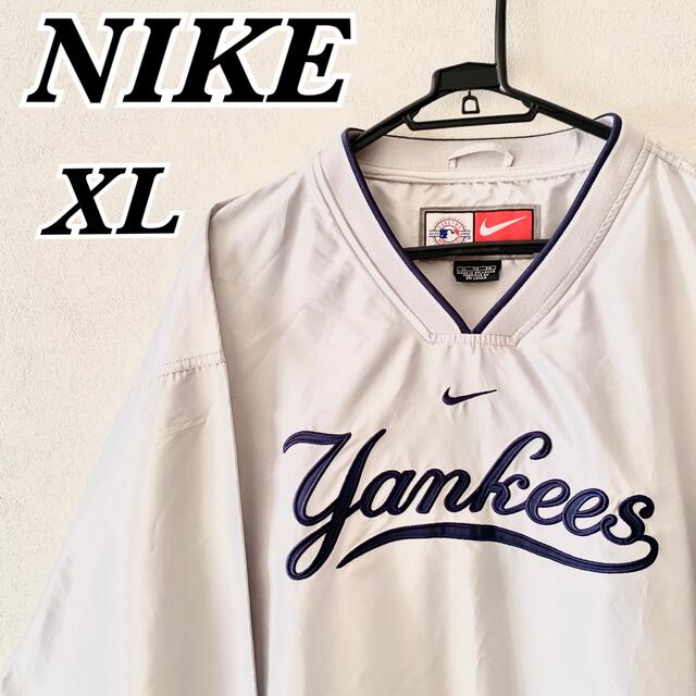 希少！！nike x yankees ナイロンプルオーバー(XL)