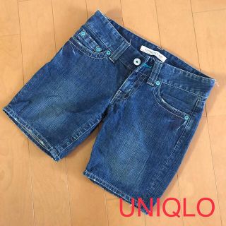 ユニクロ(UNIQLO)のUNIQLO デニム  ショートパンツ　２４インチ(ショートパンツ)