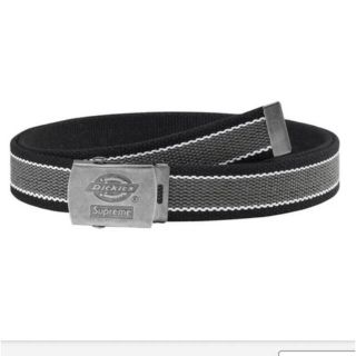 シュプリーム(Supreme)のsupreme dickies stripe webbing belt 黒(ベルト)