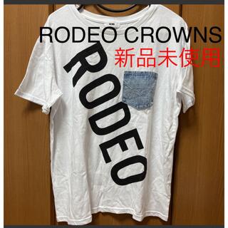 ロデオクラウンズワイドボウル(RODEO CROWNS WIDE BOWL)のRODEO CROWNS Tシャツ ロゴ デニム(Tシャツ(半袖/袖なし))