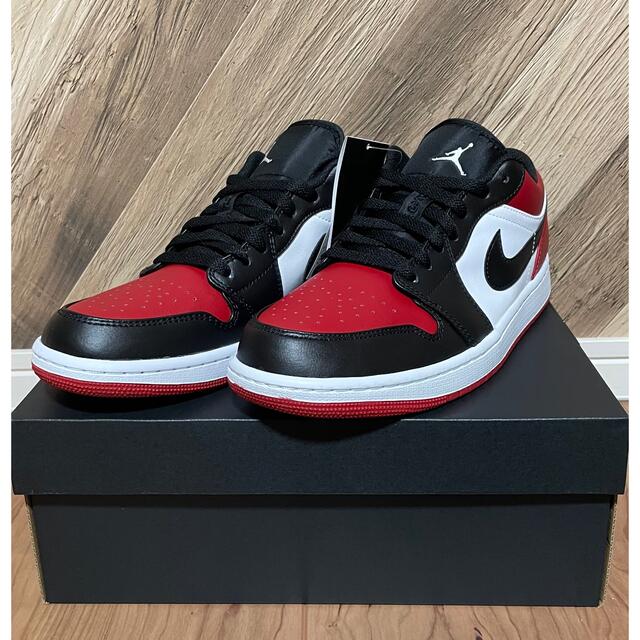 NIKE AIR JORDAN 1 LOW BRED TOE 27.5cm