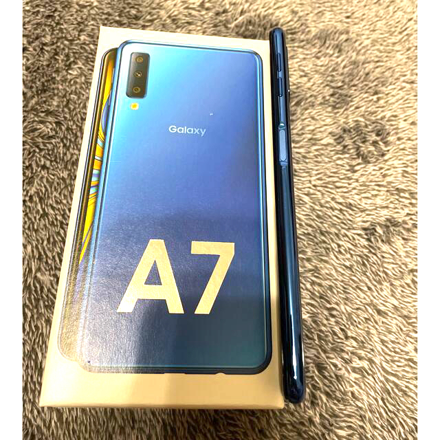 美品SAMSUNG Galaxy A7 ブルー SM-A750C SIMフリー - スマートフォン本体