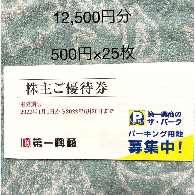 第一興商　ビッグエコー　500円×25枚　12,500円分