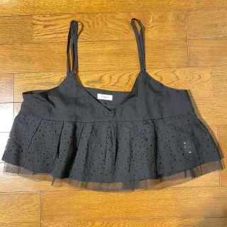 フラワー(flower)の【新品・未使用】flower レースビスチェ(ブラック)🖤🌼(その他)