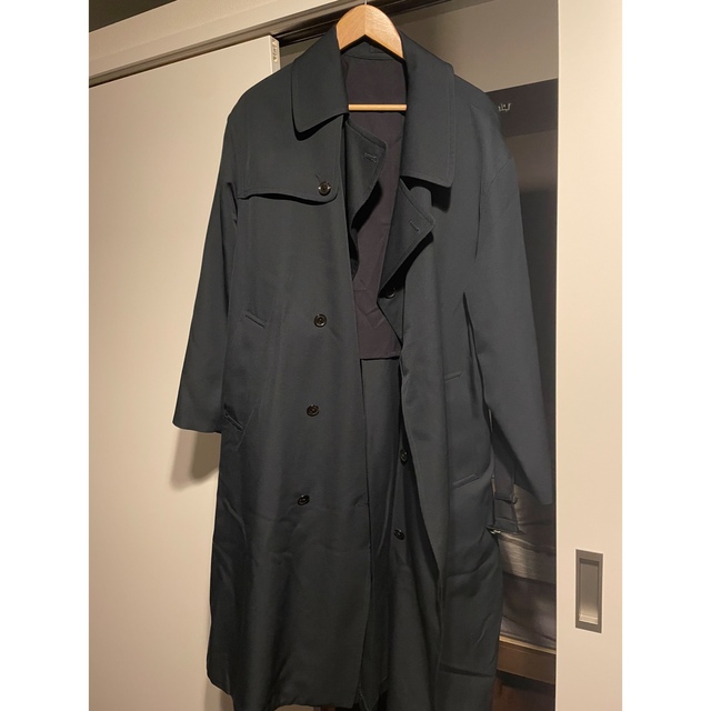 yoke RIVERSIBLE DOUBLE-BREASTED COAT