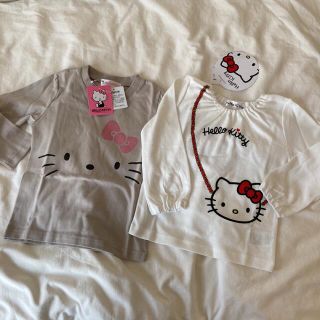 ハローキティ 黒 子供 Tシャツ/カットソー(女の子)の通販 38点