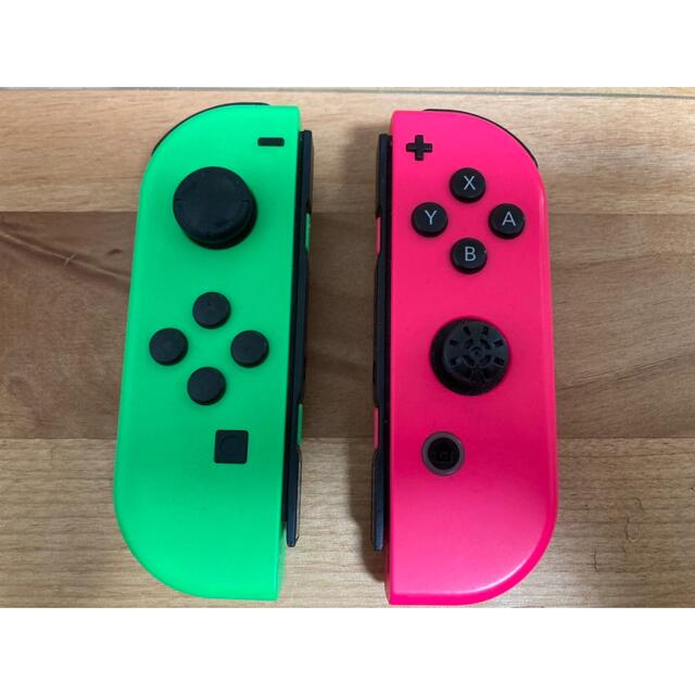 Nintendo Switch(ニンテンドースイッチ)のNintendo Switch ジョイコン グリーン/ピンク ジャンク エンタメ/ホビーのゲームソフト/ゲーム機本体(その他)の商品写真
