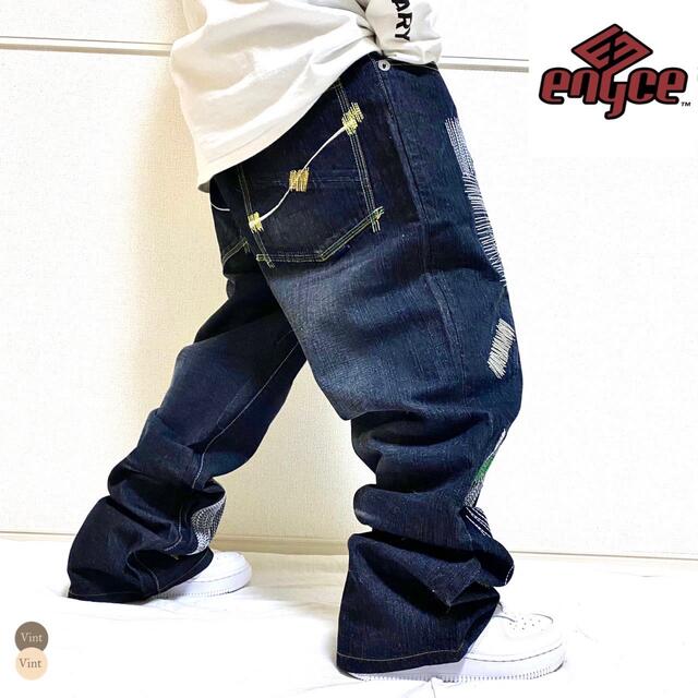 エニーチェ 90s デニムパンツ バギー バルーンパンツ B系 HIPHOP elc.or.jp