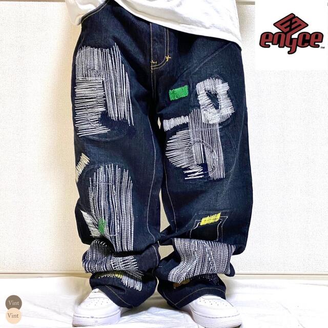 エニーチェ 90s デニムパンツ バギー バルーンパンツ B系 HIPHOP elc.or.jp