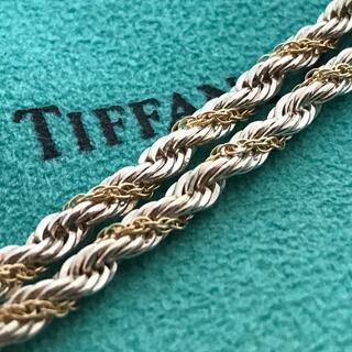 Tiffany & Co. - Tiffany スクリュー925 750ロング チェーンネックレス 