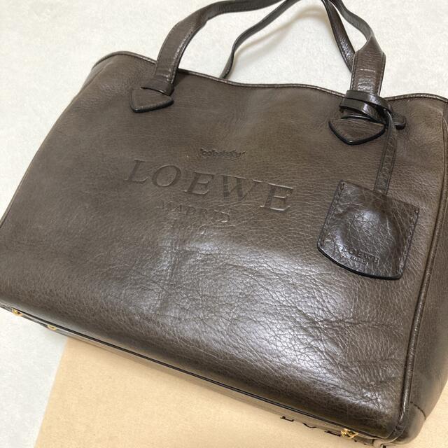 LOEWE ロエベ ヘリテージ トート バッグ レザー ロゴ チャーム 保存袋