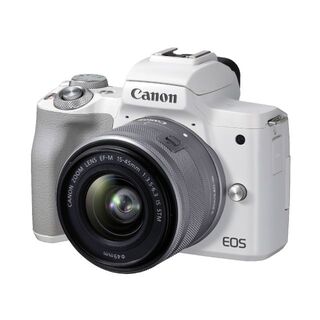 キヤノン(Canon)の【新品】Canon キヤノン EOS Kiss M2 レンズキット ホワイト(ミラーレス一眼)