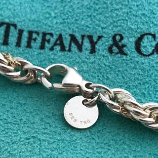Tiffany & Co. - Tiffany スクリュー925 750チェーンブレスレットの