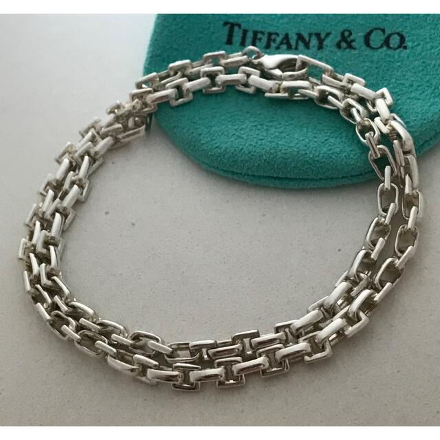 Tiffany & Co. - Tiffany レクタングルチェーン ネックレス希少 Tiffany & Co. - Tiffany レクタングルチェーン ネックレス希少