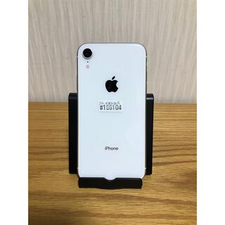 アイフォーン(iPhone)のiPhone XR  64GB  ホワイト　au  SIMロック解除(スマートフォン本体)