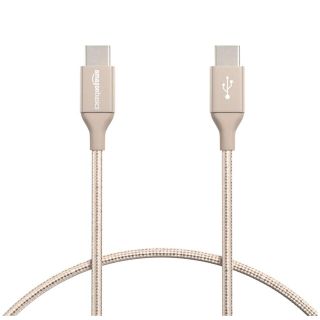 充電ケーブル 二重網組ナイロン USB Type-C~Type-C 2.0(バッテリー/充電器)