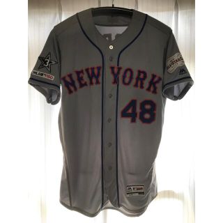 マジェスティック(Majestic)のMLB ニューヨークメッツ ジェイコブデグロム オーセンティックユニフォーム(ウェア)