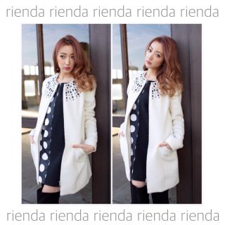 リエンダ(rienda)のrienda / ビジューコート(ロングコート)