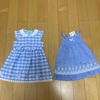 マザウェイズ(motherways)のマザウェイズ　ワンピース　スカート　90 女の子　半袖　ノースリーブ(ワンピース)