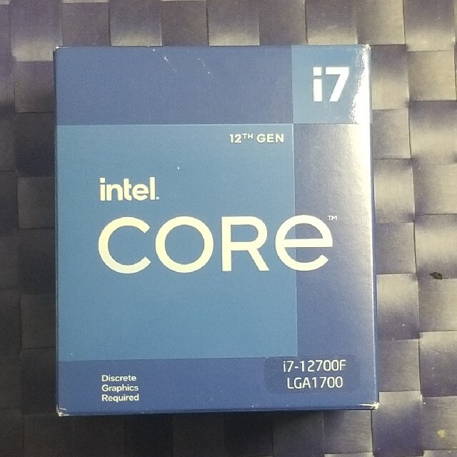 新品未開封送料込み　Intel　i7 12700F