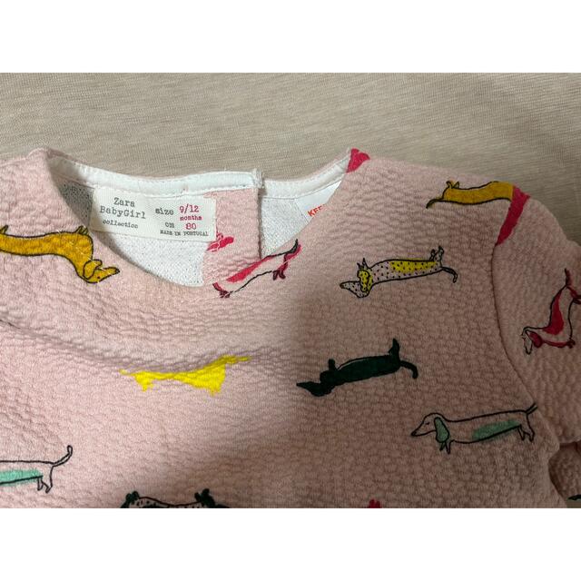 ZARA KIDS(ザラキッズ)のZARA baby ★フリル 半袖 ワンピース 86cm 女の子 キッズ/ベビー/マタニティのベビー服(~85cm)(ワンピース)の商品写真