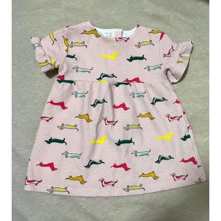 ザラキッズ(ZARA KIDS)のZARA baby ★フリル 半袖 ワンピース 86cm 女の子(ワンピース)