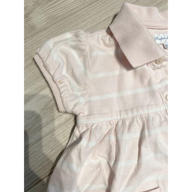 Ralph Lauren(ラルフローレン)のラルフローレン ボーダーワンピース 80cm キッズ/ベビー/マタニティのベビー服(~85cm)(ワンピース)の商品写真