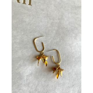  a.b.ellie ゴールドピアス（新品未使用　キャッチなし）(ピアス)