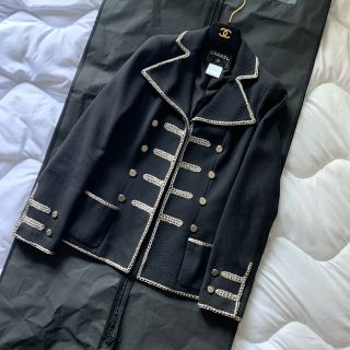 シャネル(CHANEL)のCHANEL06P NAPOLEON COTTON JACKET(テーラードジャケット)